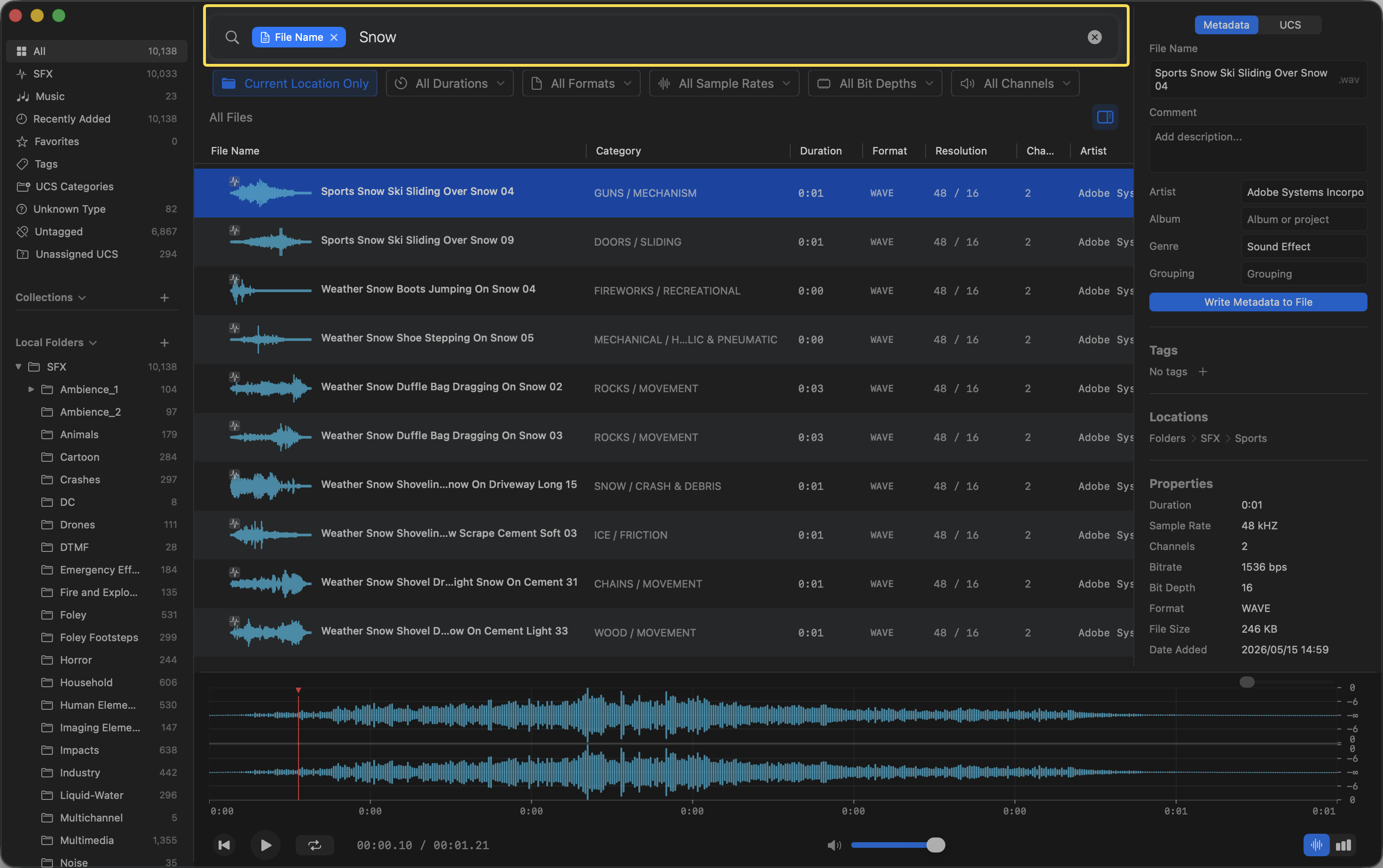 Search Command Example