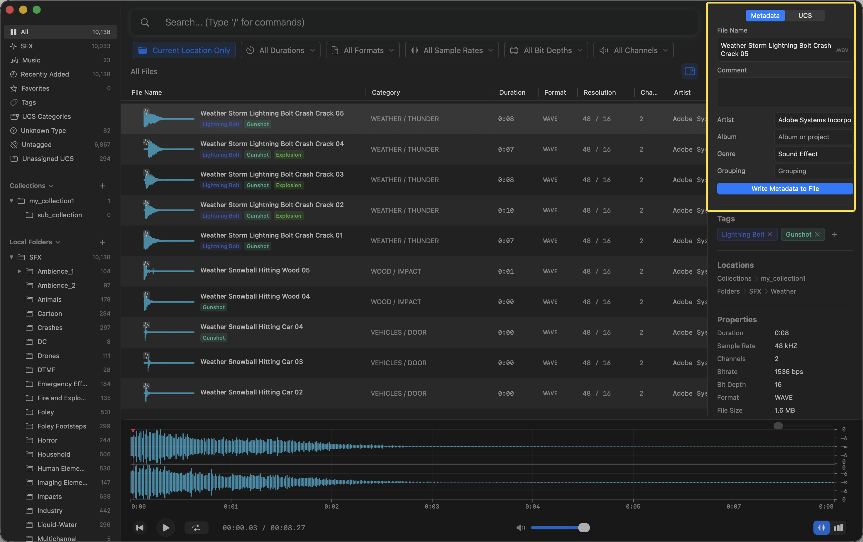 View and Modify Metadata